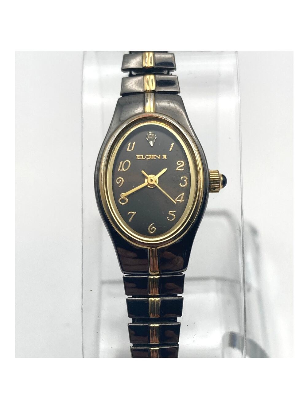 Elgin Petite Women's Dress Cocktail Watch 17mm - New Battery - Expandable Band